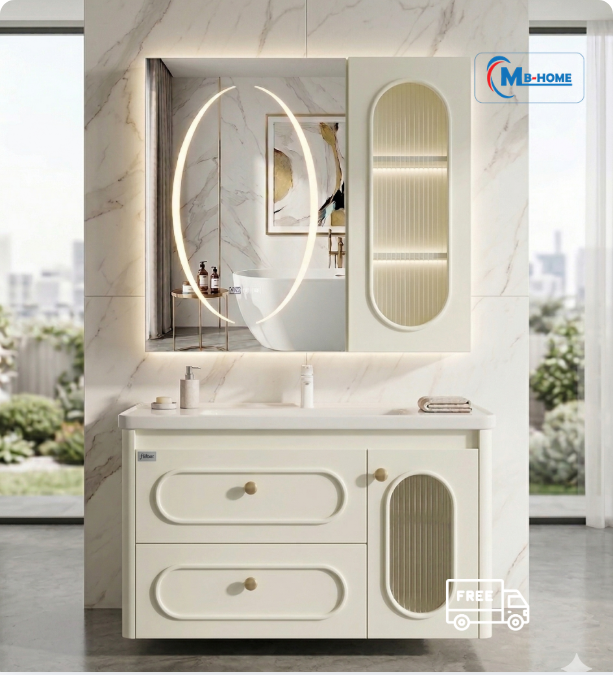 Bộ Tủ Chậu Lavabo Cao Cấp MH19-80C