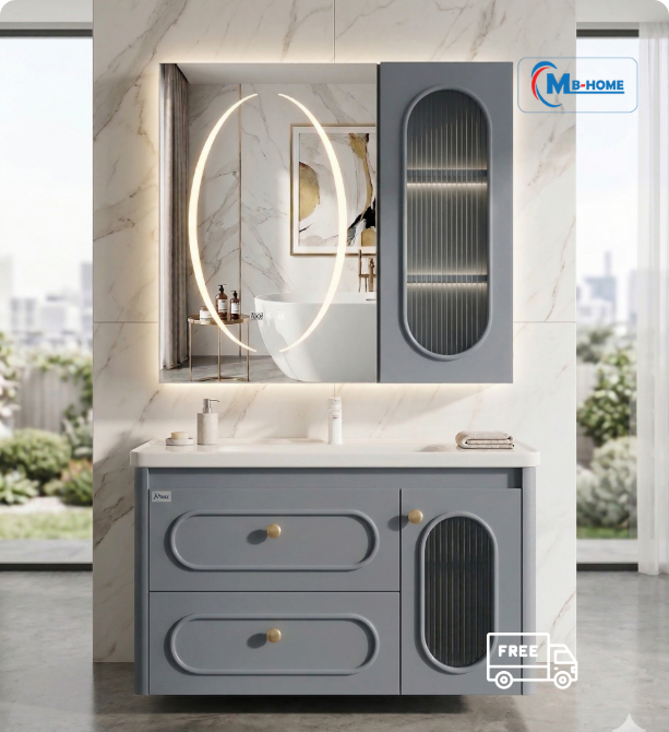 Bộ Tủ Chậu Lavabo Cao Cấp MH19-80C