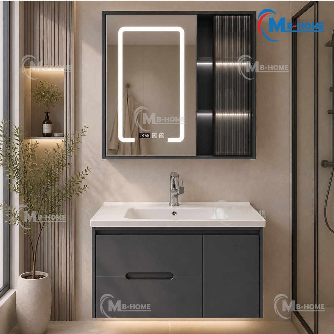 Bộ Tủ Chậu Lavabo Cao Cấp MH52-80V