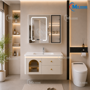 Bộ Tủ Chậu Lavabo Cao Cấp MH18-80C (B)